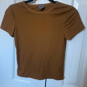 Women’s Ribbed Brown Top